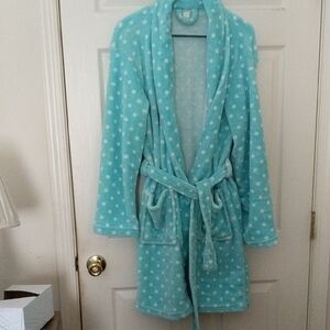 Polka Dot Plush Robe